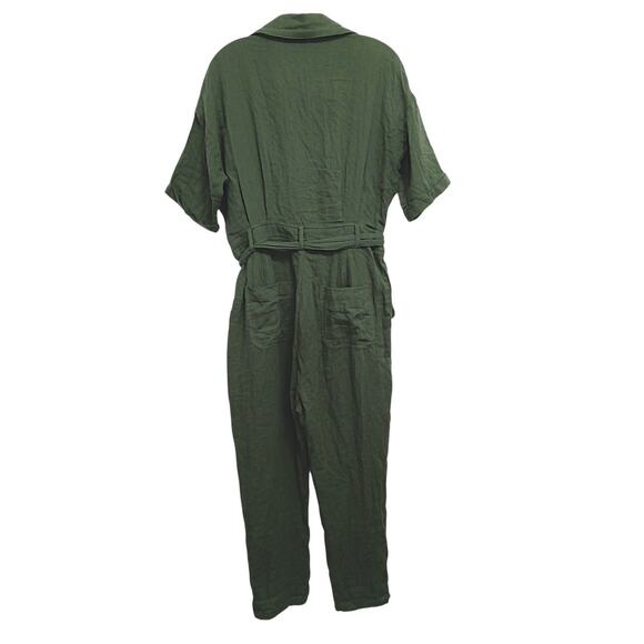 Lumiere Boiler Long Jumpsuit Size S Olive Cargo Gorp Safari Charlie's Angels - Picture 5 of 16